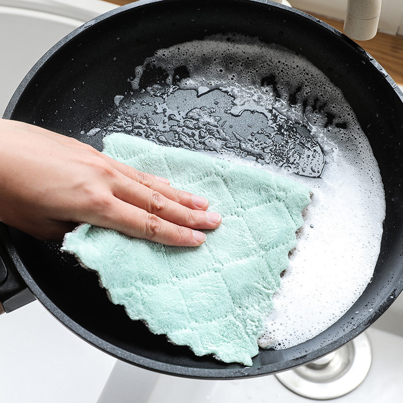 Khăn lau đa năng,  bàn thờ dày dặn tiện lợi, có thể dùng cho nhà ếp, chén bát siêu thấm 13x21cm