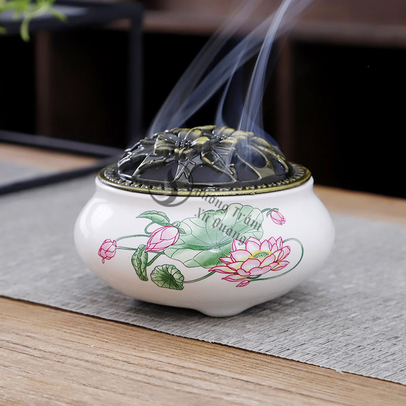 Lư xông trầm hương nhiều màu