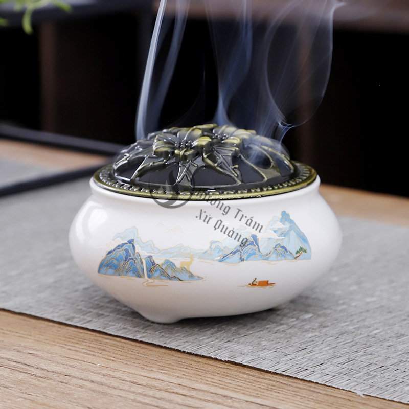 Lư xông trầm hương nhiều màu