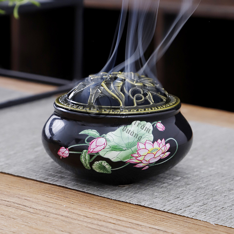 Lư xông trầm hương nhiều màu