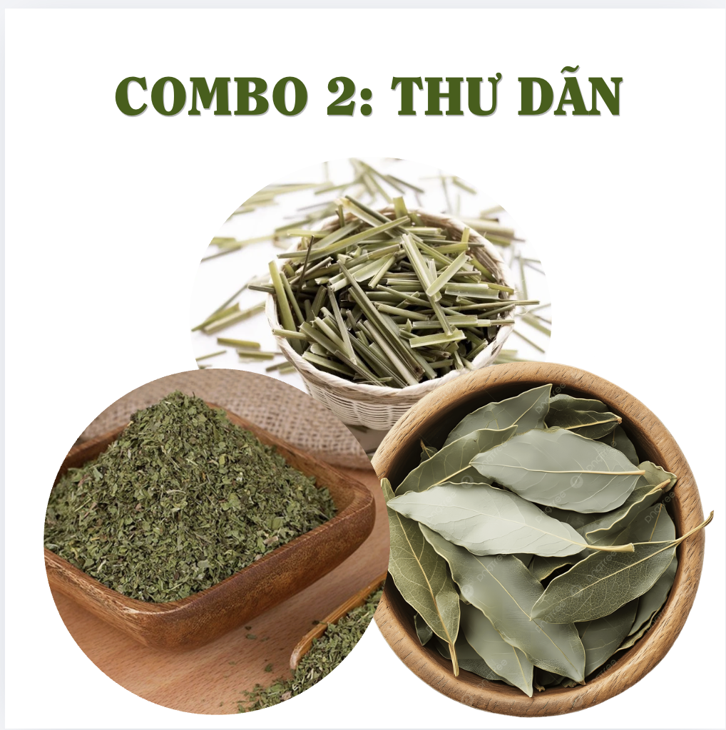 100g Combo mix thảo mộc thư dãn xông phòng cao cấp thanh lọc không khí ẩm mốc an toàn cho người sử dụng