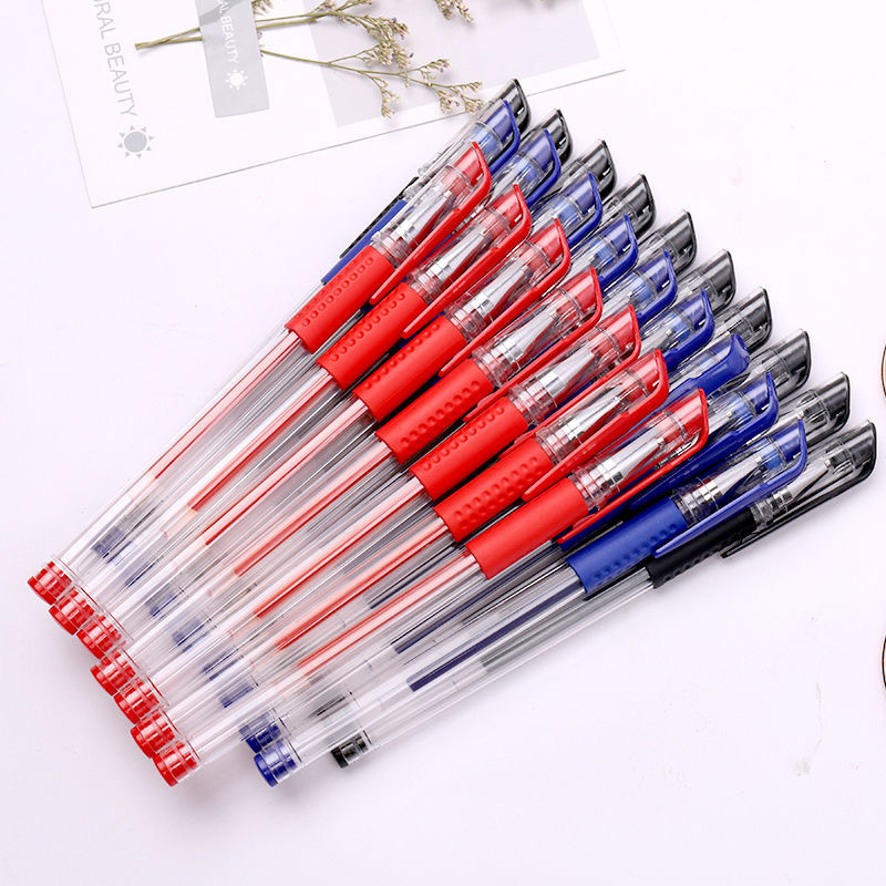 Bút Bi Nước Đầu Bi 0,5mm Có 3 Màu Xanh, Đen, Đỏ
