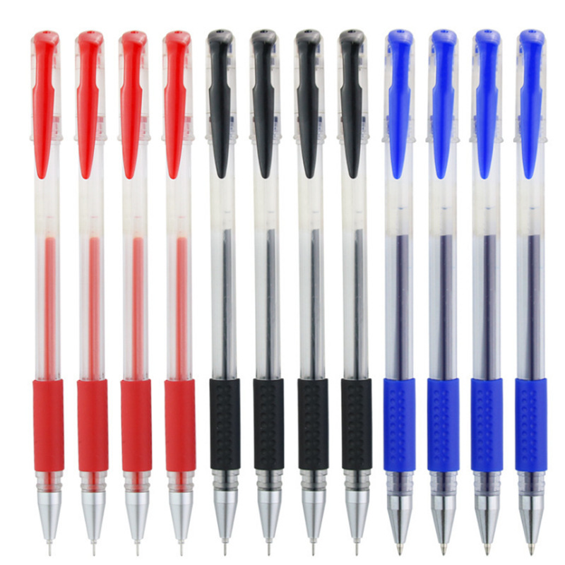 Bút Bi Nước Đầu Bi 0,5mm Có 3 Màu Xanh, Đen, Đỏ