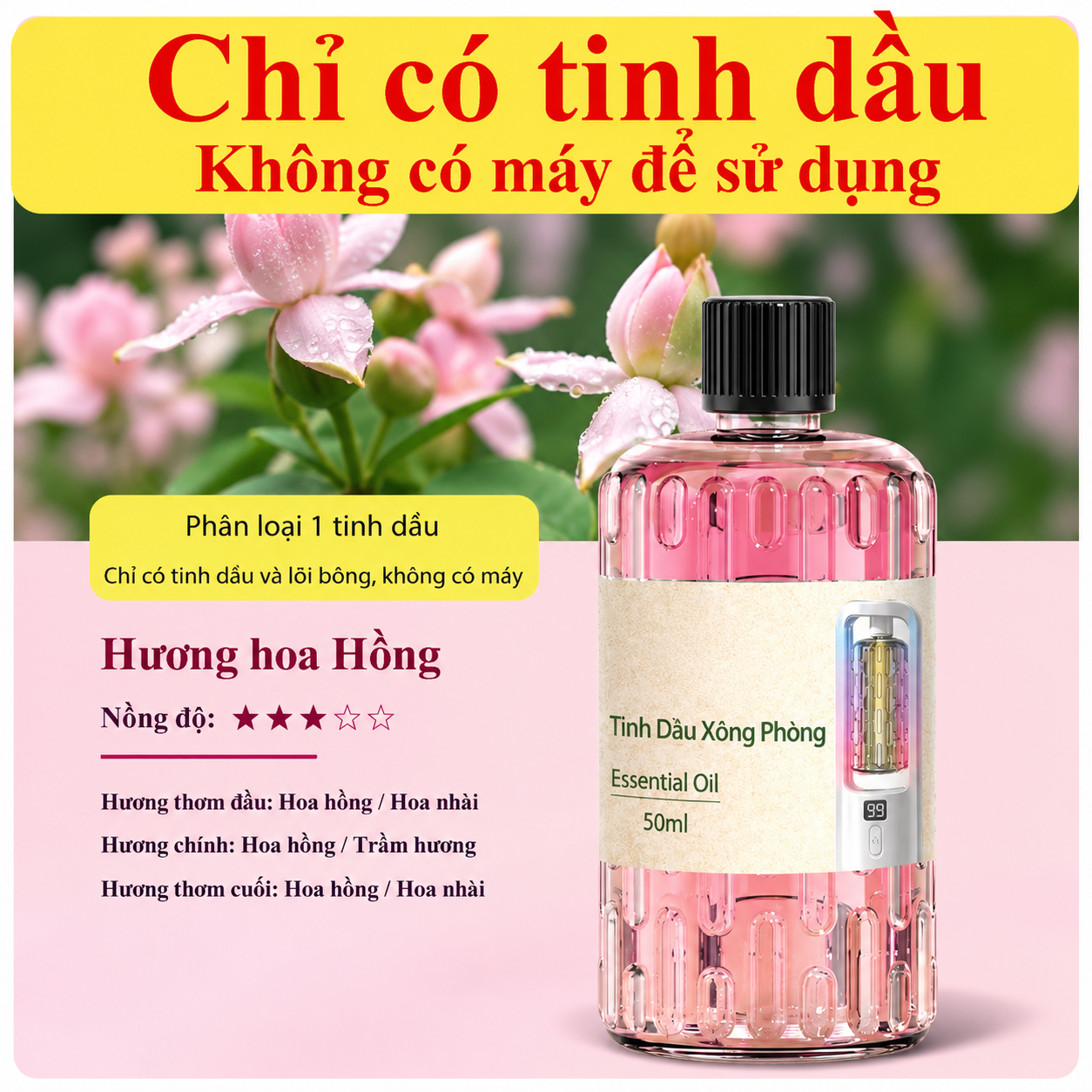 Máy xông tinh dầu  – khuếch tán tinh dầu decor phòng ngủ sang trọng