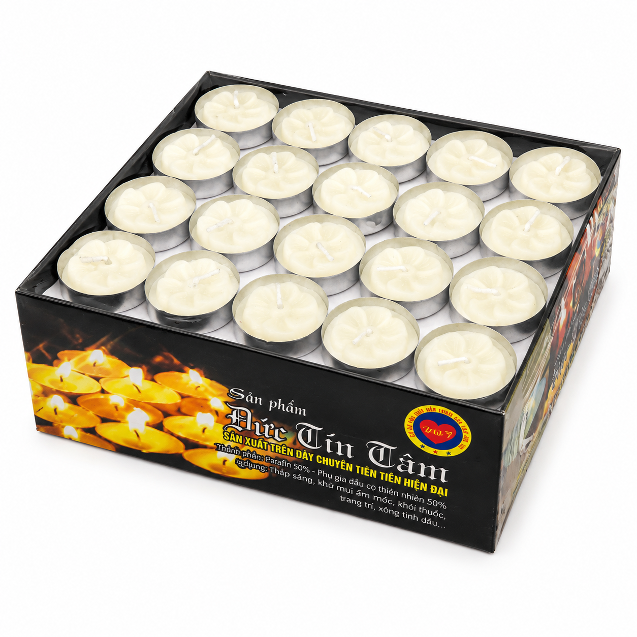 100 viên Tealight cháy 2h