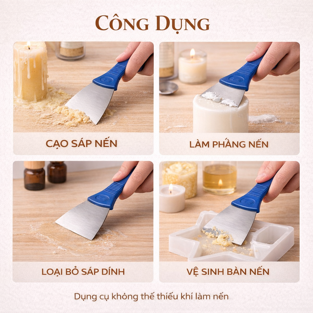 Dao cạo, cạo bàn, cạo sạch vệ sinh bàn làm nến, handmade resin