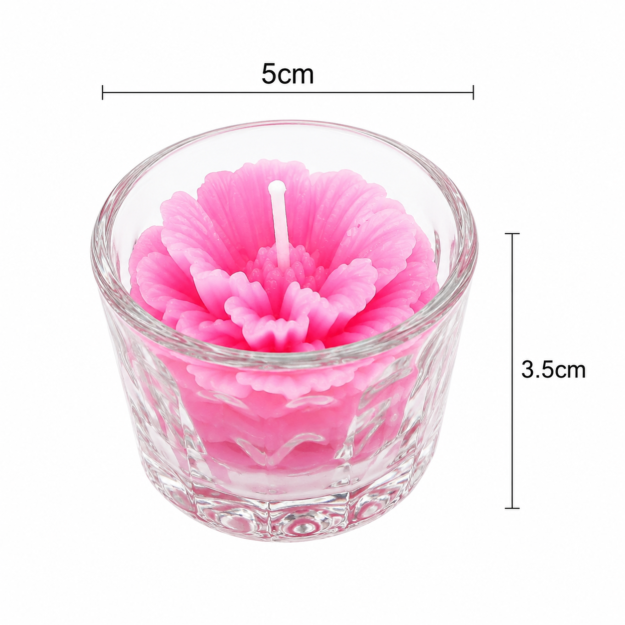 Nến cốc hoa T01 nhiều màu( 1 cốc)
