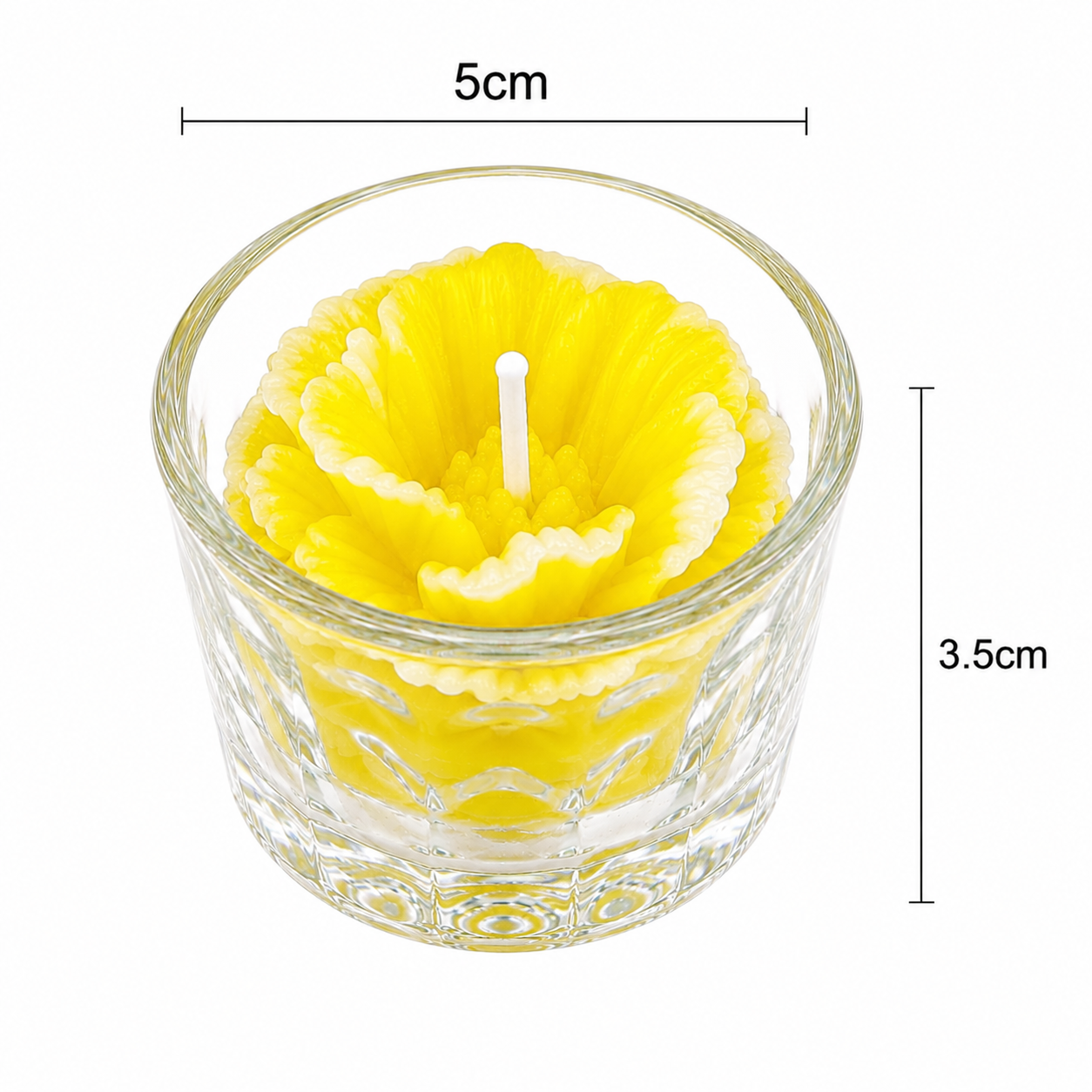 Nến cốc hoa T01 nhiều màu( 1 cốc)