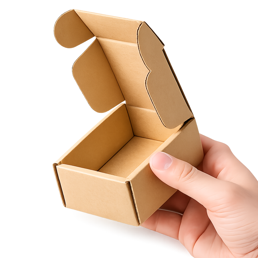 Hộp Carton Nắp Gài Trơn 10x10x5 cm Đóng Gói Hàng Hóa