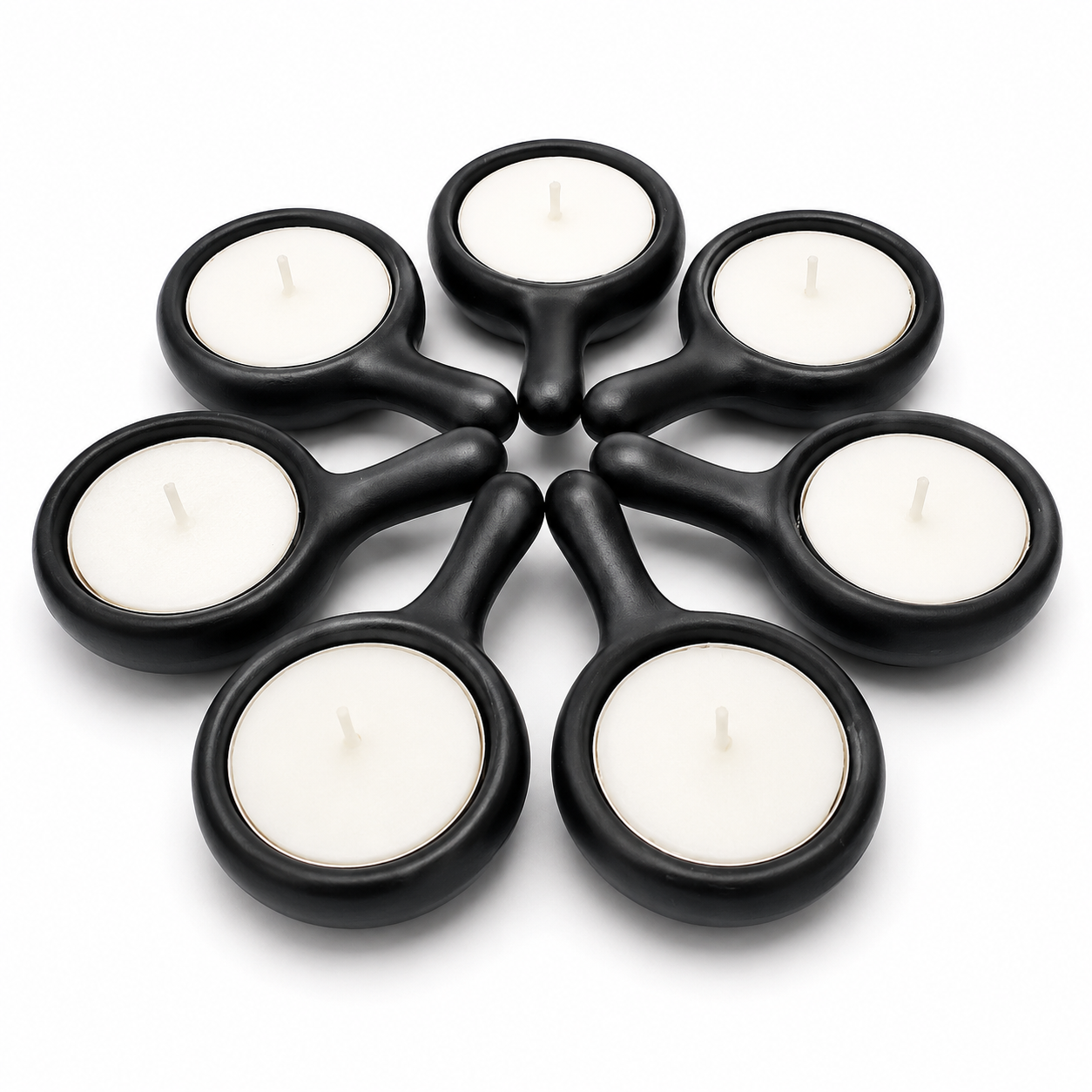 Đế Đựng Nến Tealight Gốm Sứ Mini Có Tay Cầm – Chảo Nến Trang Trí, Đốt Nến Thơm Tinh Dầu