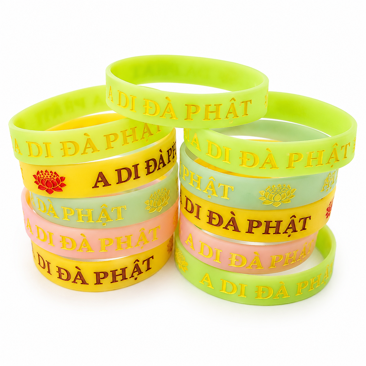 Vòng tay A Di Đà Phật phát sáng
