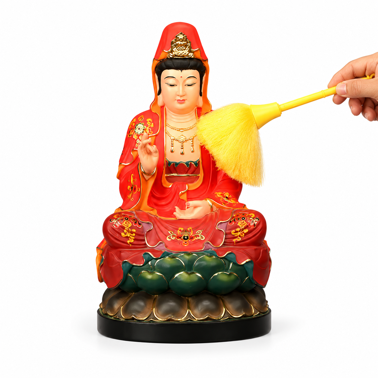 Chổi quét tượng, vệ sinh bàn thờ cao cấp lông siêu dày và mịn