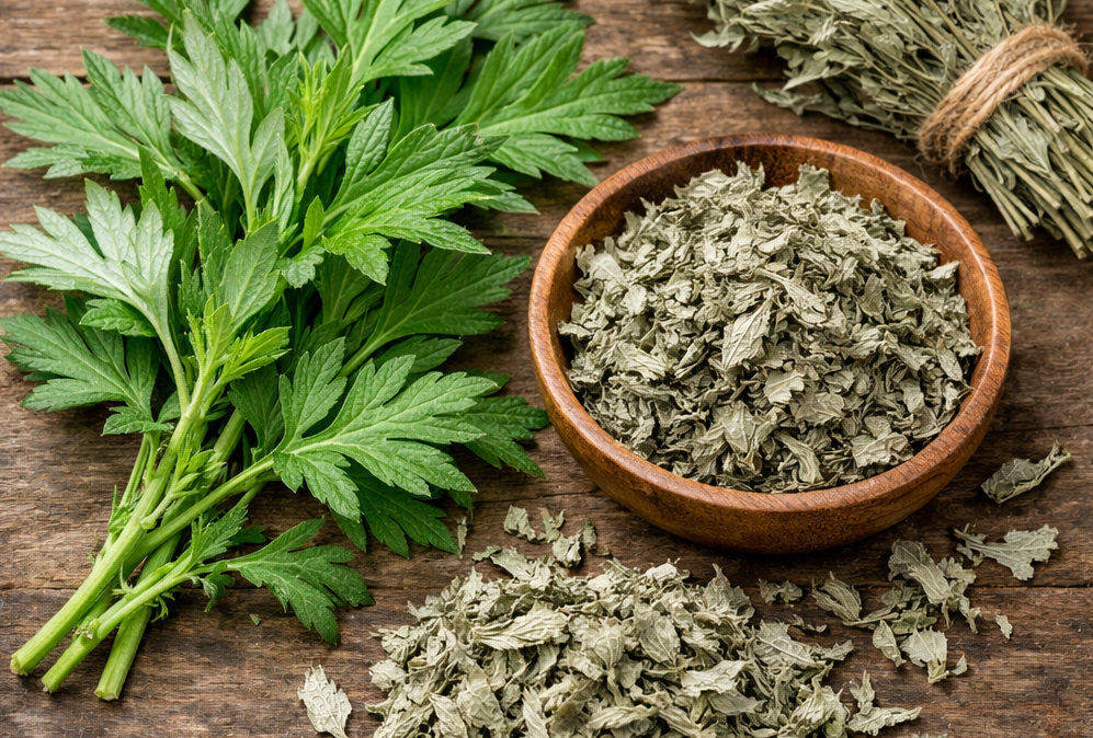 100g Ngải Cứu Phơi Khô thảo mộc xông phòng cao cấp thanh lọc không khí ẩm mốc an toàn cho người sử dụng