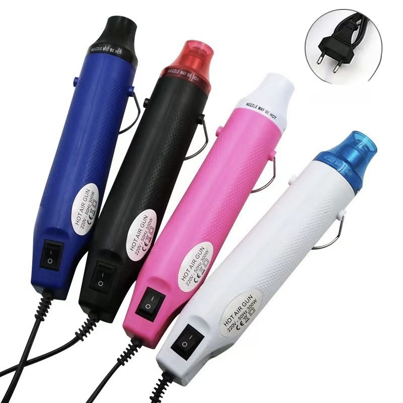 Máy Khò Nhiệt Cầm Tay 300W/220V - Thổi Hơi Nóng 200°C - Co Màng, Gói Quà, Hàn Kim Loại