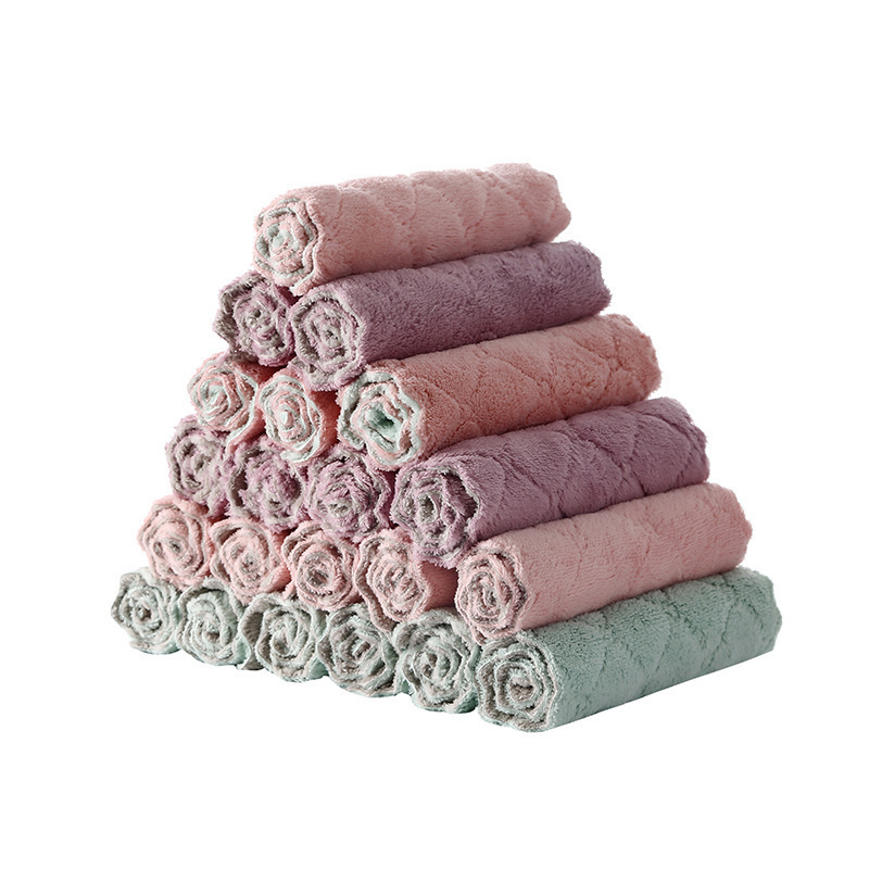 Khăn lau đa năng,  bàn thờ dày dặn tiện lợi, có thể dùng cho nhà ếp, chén bát siêu thấm 13x21cm