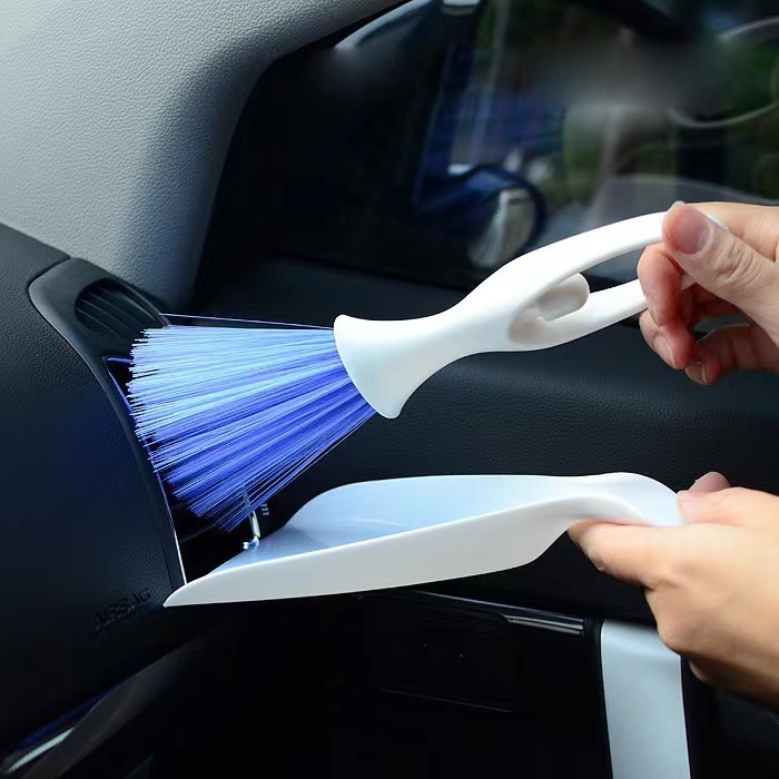 Chổi quét vệ sinh combo 2 sản phẩm gồm chổi và gàu hót cao cấp Đức Tín