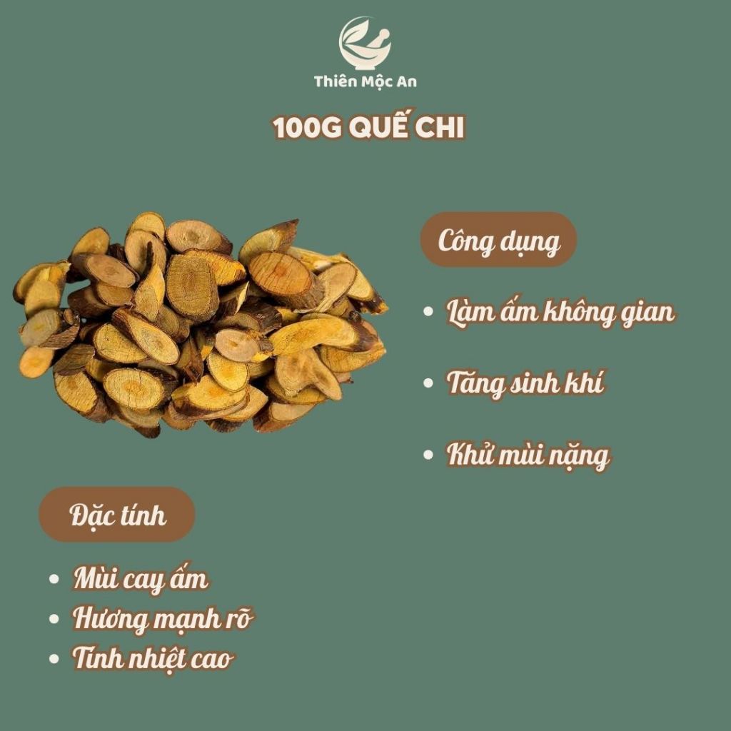 100g Quế chi khô thảo mộc xông phòng cao cấp thanh lọc không khí ẩm mốc an toàn cho người sử dụng