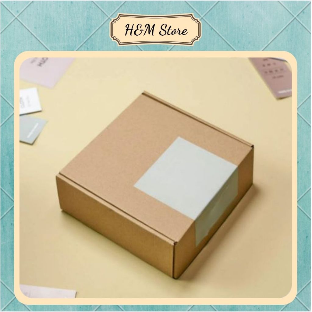 Hộp Carton Nắp Gài Trơn 10x10x5 cm Đóng Gói Hàng Hóa