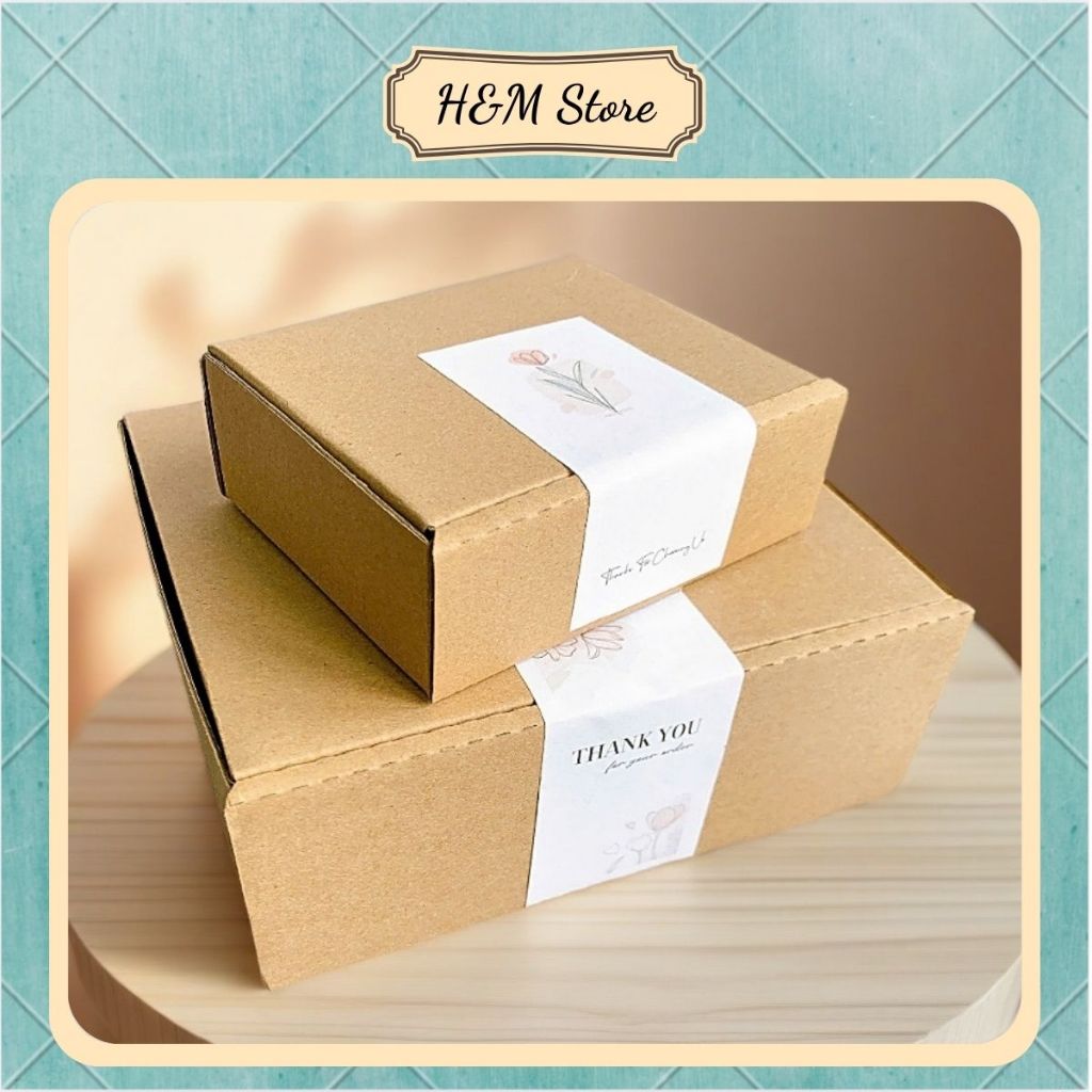 Hộp Carton Nắp Gài Trơn 10x10x5 cm Đóng Gói Hàng Hóa