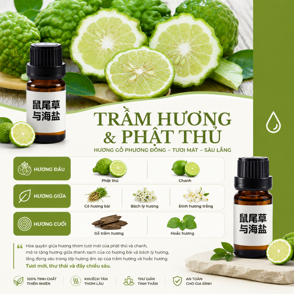 Hương Liệu Tinh Dầu Chuyên Dụng Làm Nến Thơm Cao Cấp