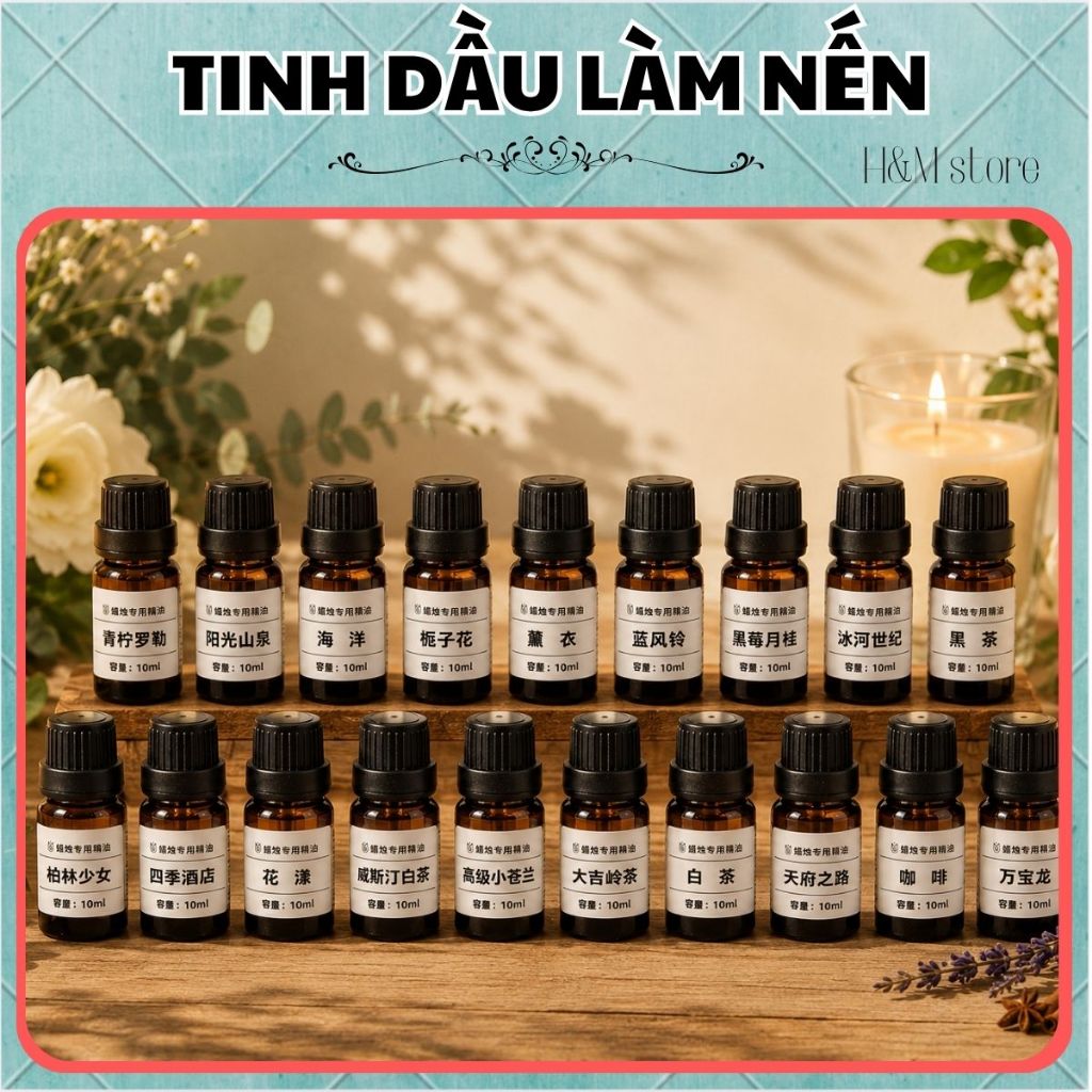 Hương Liệu Tinh Dầu Chuyên Dụng Làm Nến Thơm Cao Cấp