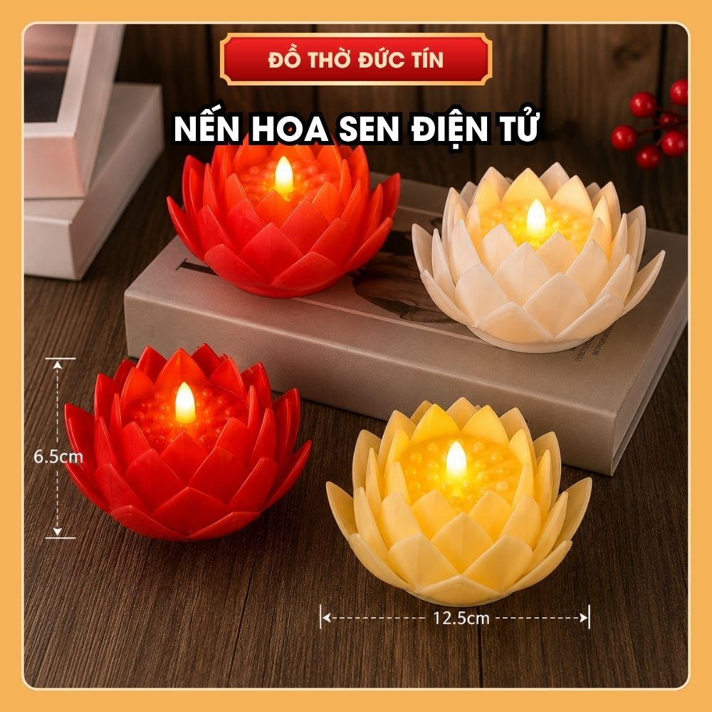 Nến hoa sen điện tử