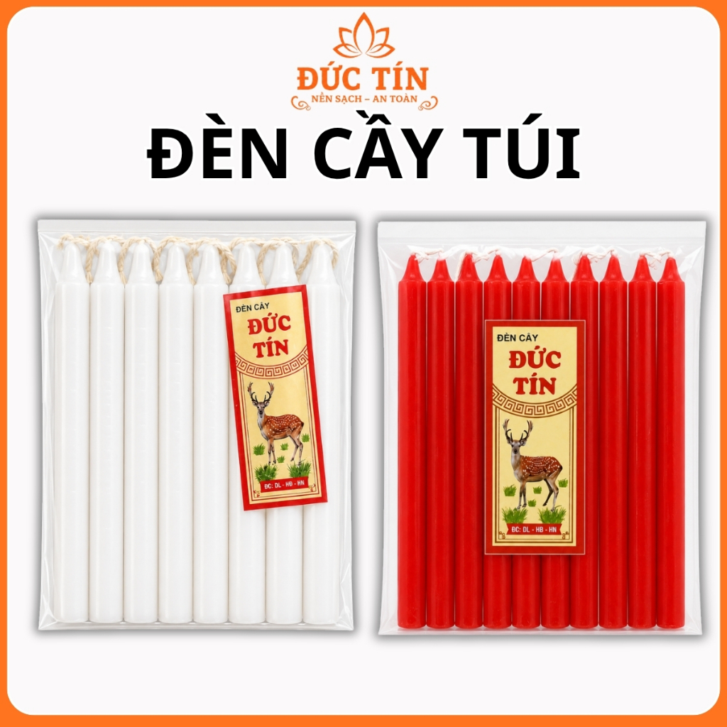 100 Nến cây, đèn cầy thắp sáng Đức Tín thắp 40p, 1 tiếng, 1,5 tiếng
