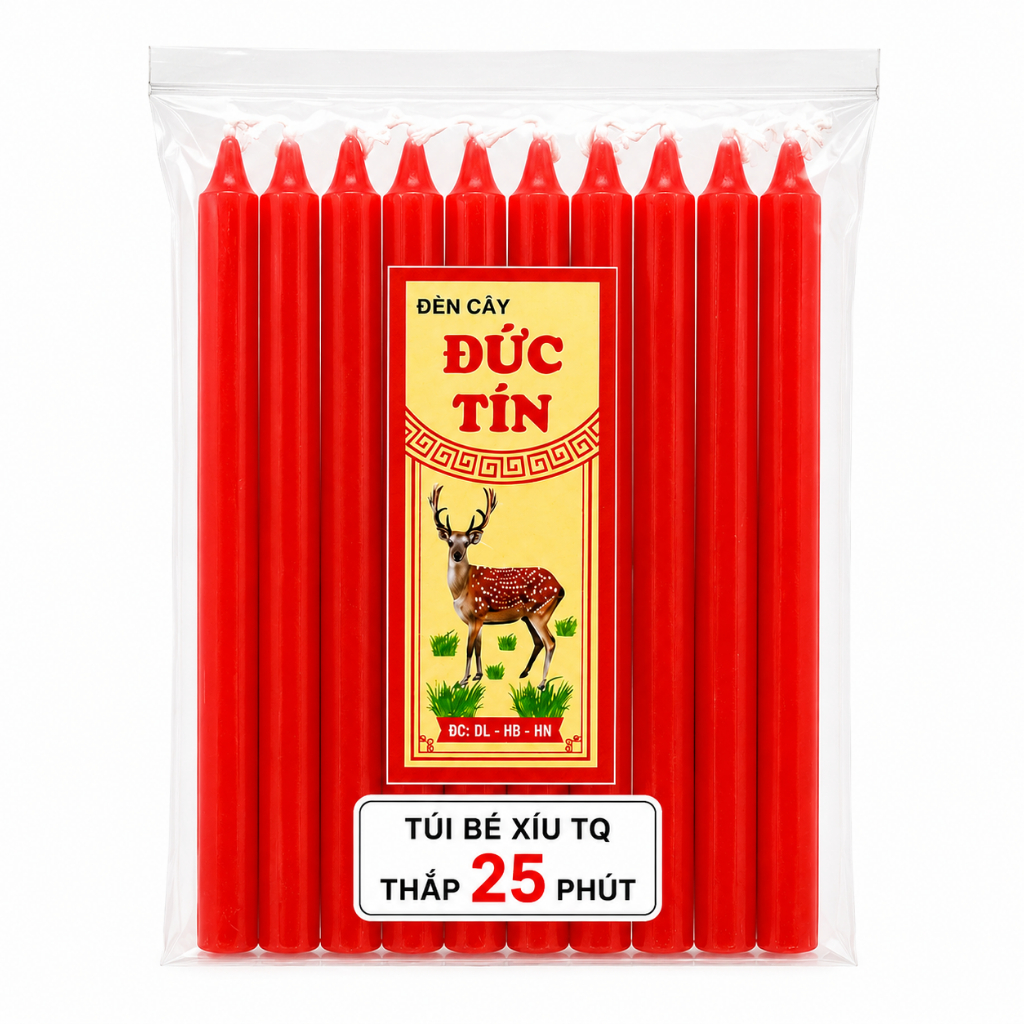 100 Nến cây, đèn cầy thắp sáng Đức Tín thắp 40p, 1 tiếng, 1,5 tiếng