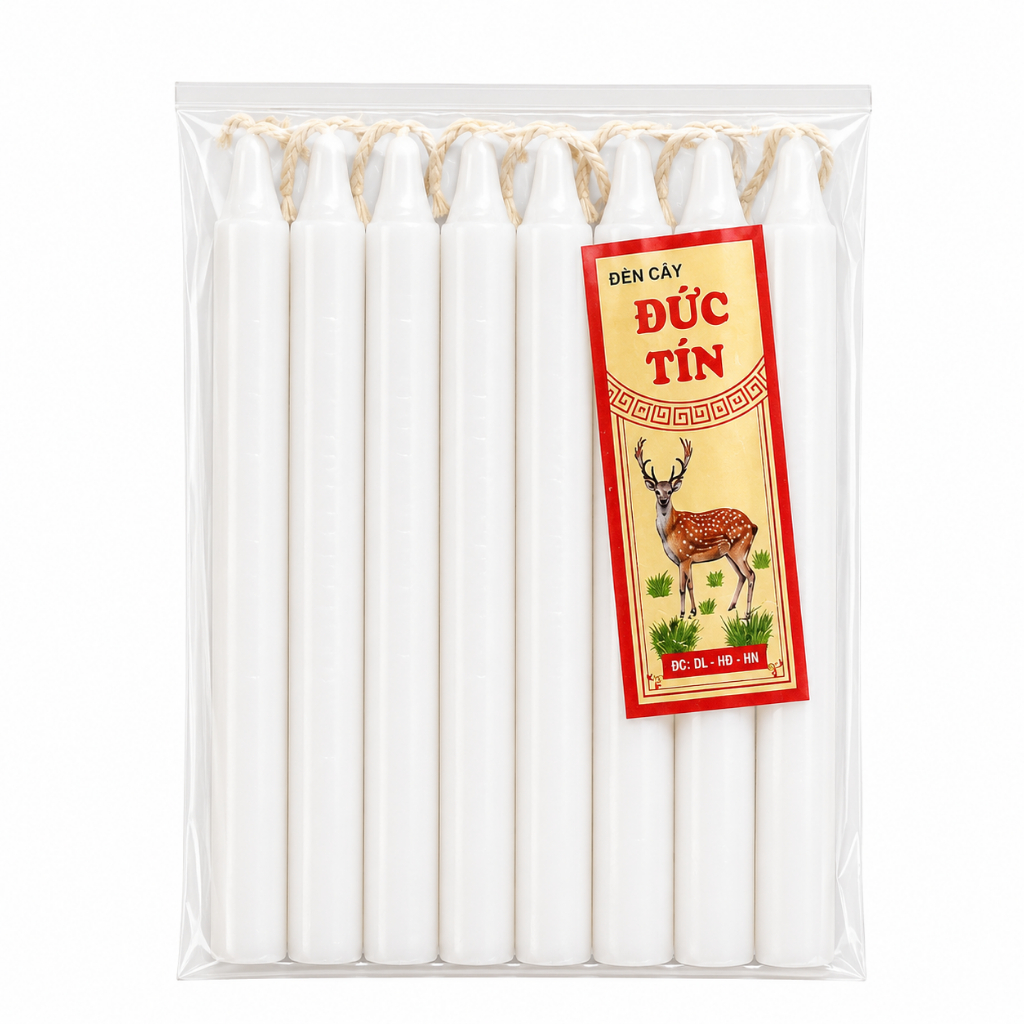 100 Nến cây, đèn cầy thắp sáng Đức Tín thắp 40p, 1 tiếng, 1,5 tiếng