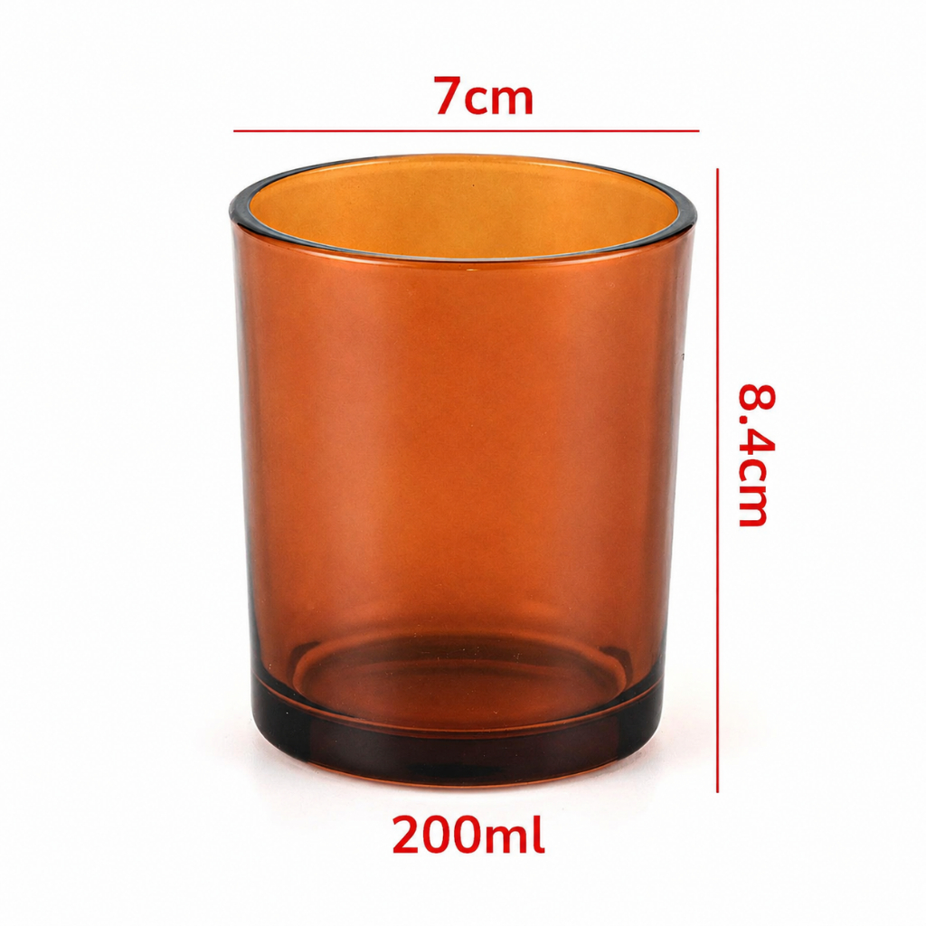 Cốc Thủy Tinh 300ml Nắp Gỗ Đựng Nến Handmade