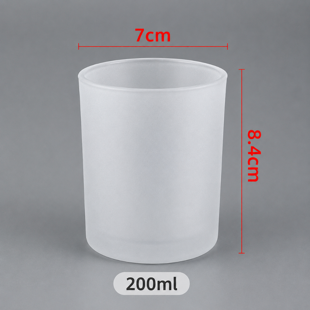Cốc Thủy Tinh 300ml Nắp Gỗ Đựng Nến Handmade