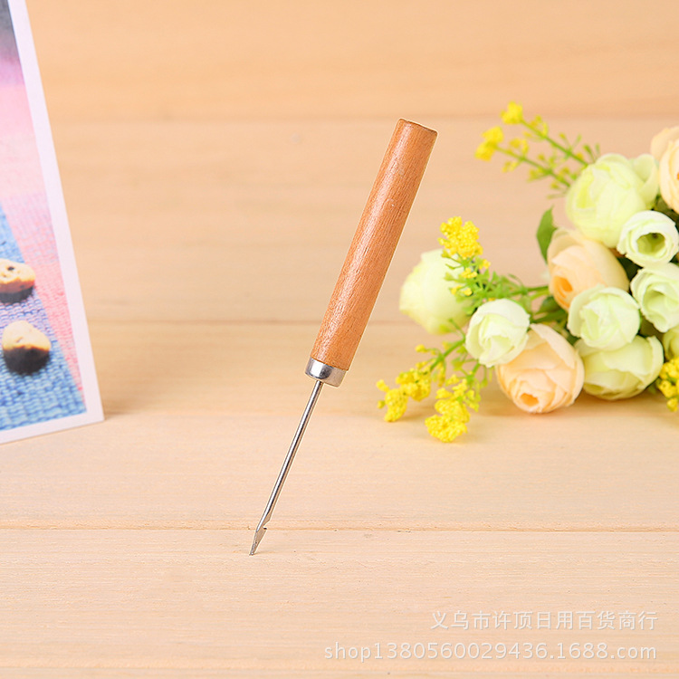 Dụng cụ sỏ bấc, xiên bấc cán gỗ siêu chắc chắn cao cấp handmade