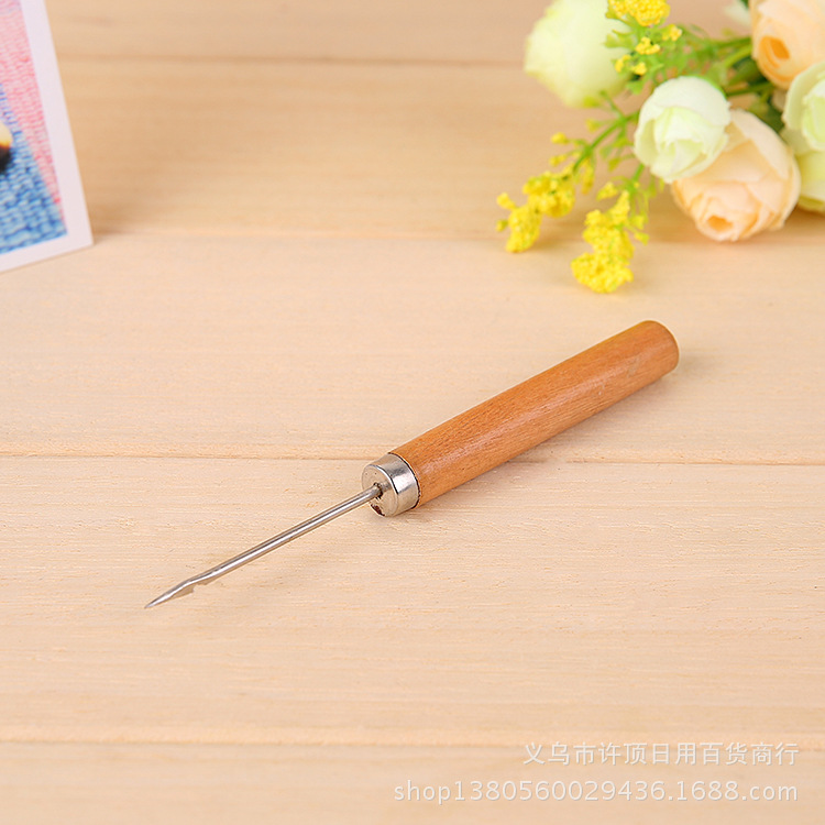 Dụng cụ sỏ bấc, xiên bấc cán gỗ siêu chắc chắn cao cấp handmade