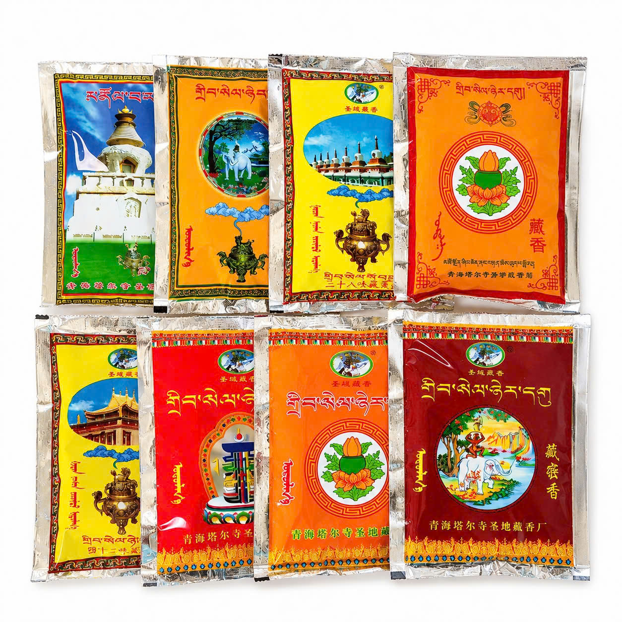 Bột xông chiêu tài, bột xông tẩy uế tây tạng hương thơm thảo mộc tự nhiên
