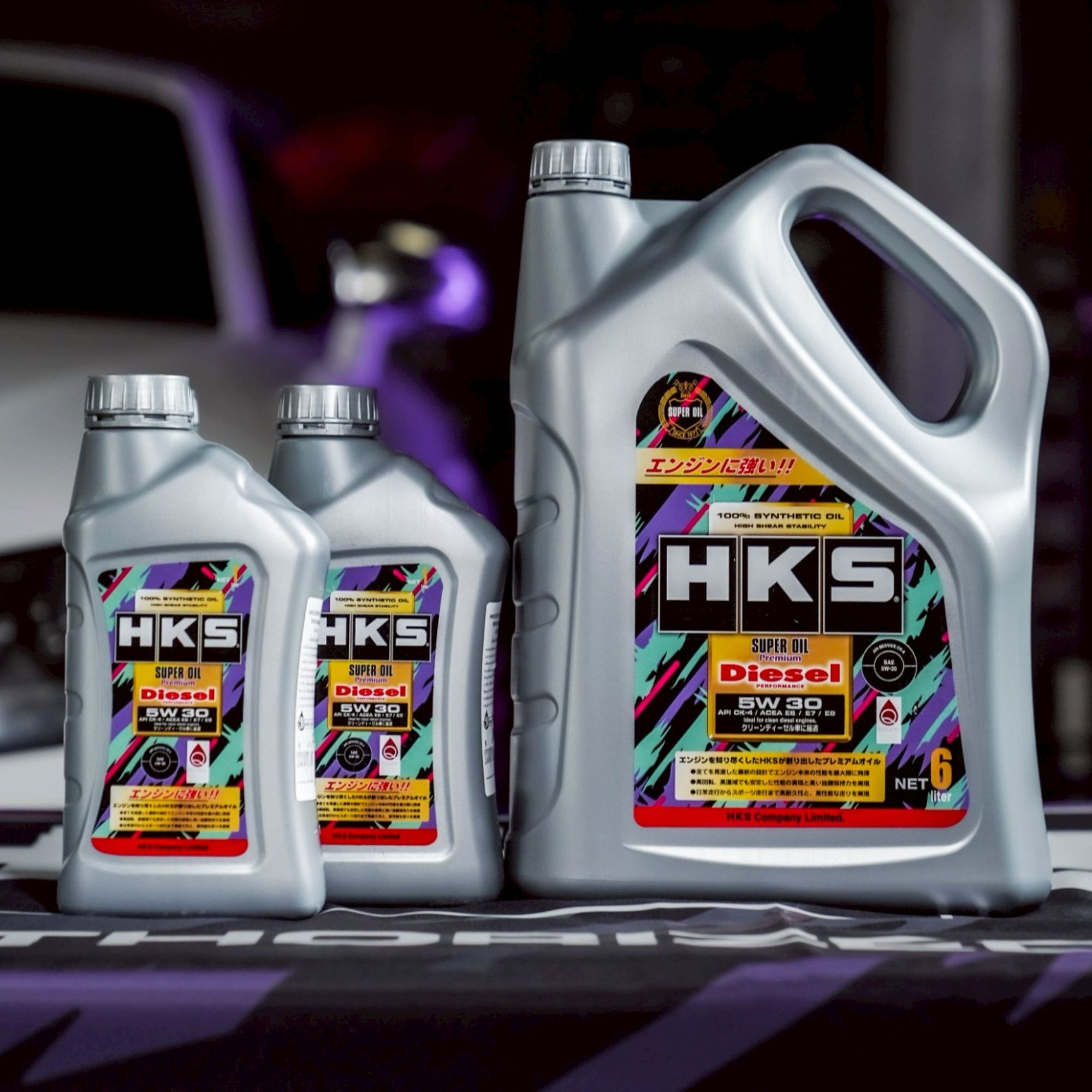 Dầu nhớt hiệu suất HKS 5W30 DIESEL CK-4, 100% Synthetic (CAN 1L)