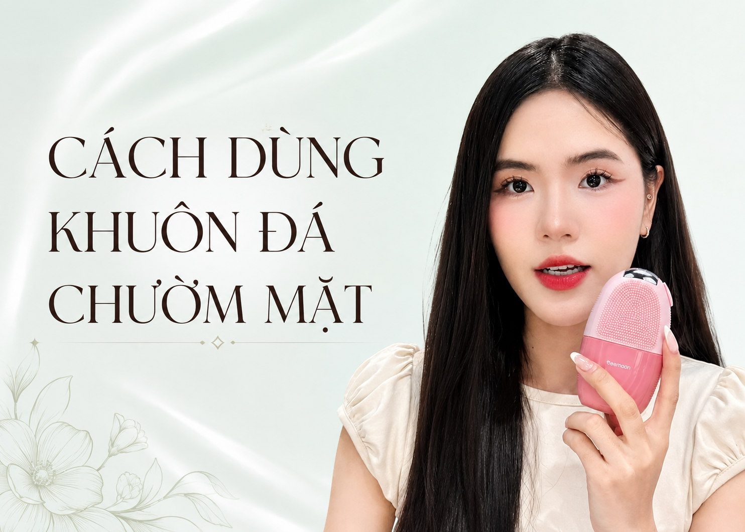 Hướng dẫn sử dụng khuôn đá chườm mặt Teemoon đúng cách