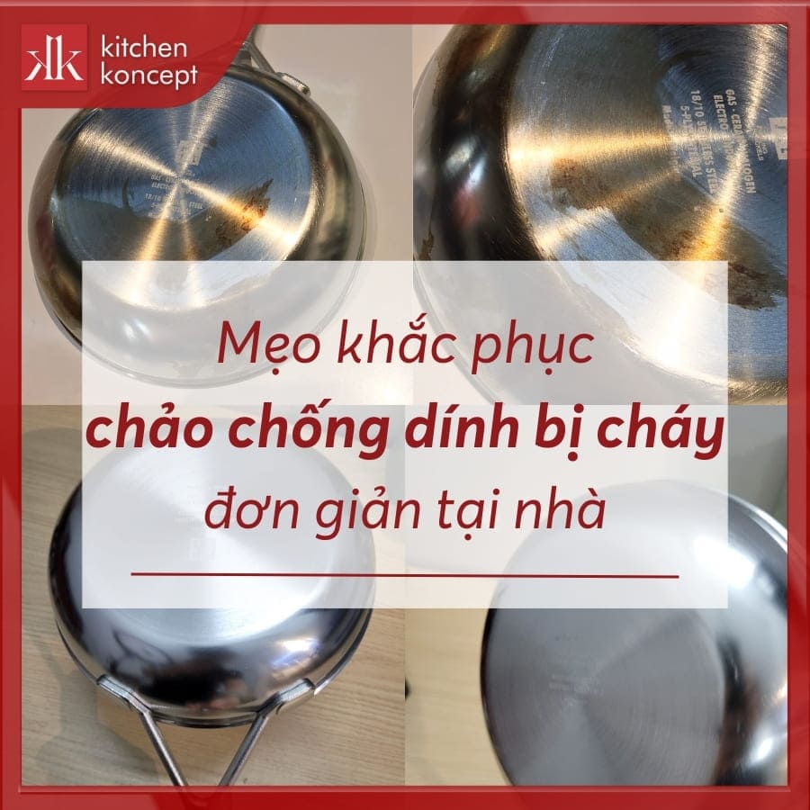 8 cách khắc phục chảo chống dính bị cháy tại nhà