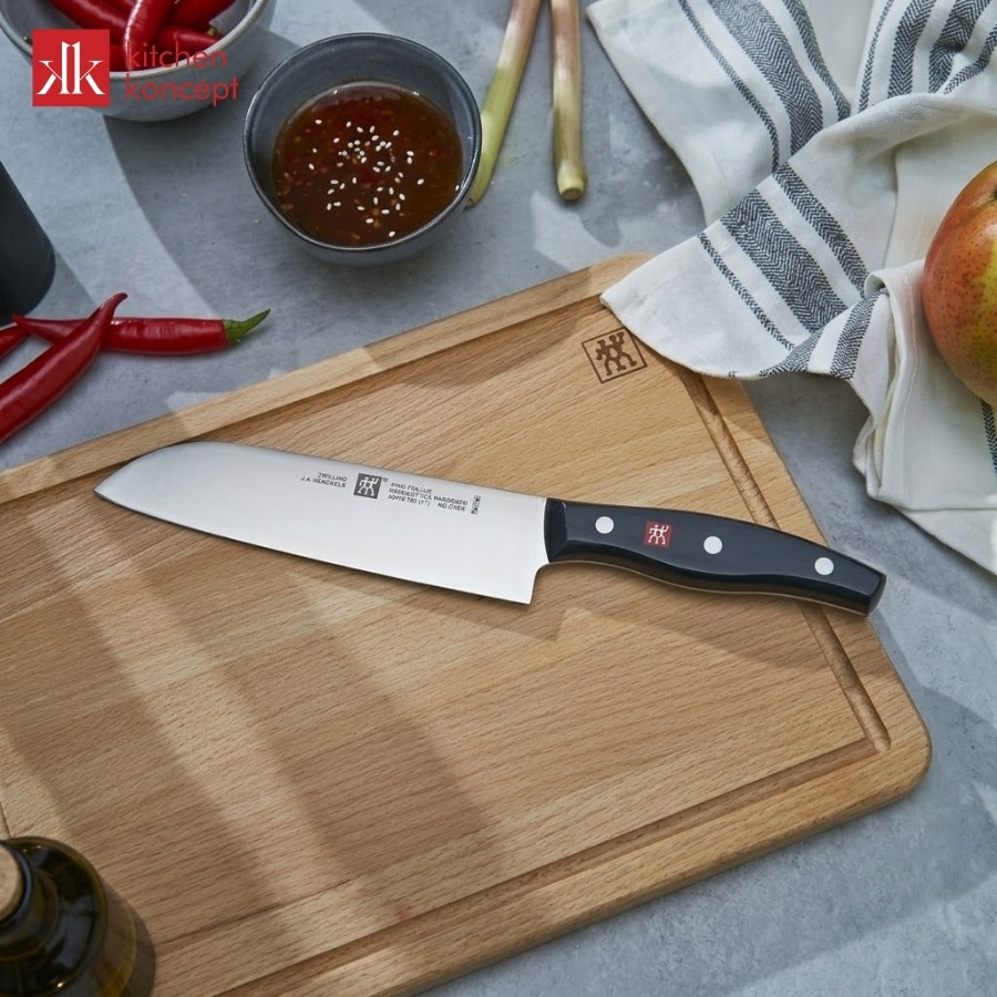 Dao bếp Santoku 18cm có thiết kế sắc bén, bền bỉ