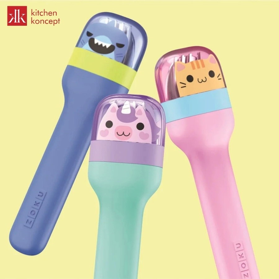 Dùng bộ muỗng nĩa từ nhỏ giúp tạo cho bé nhiều thói quen ăn uống lành mạnh