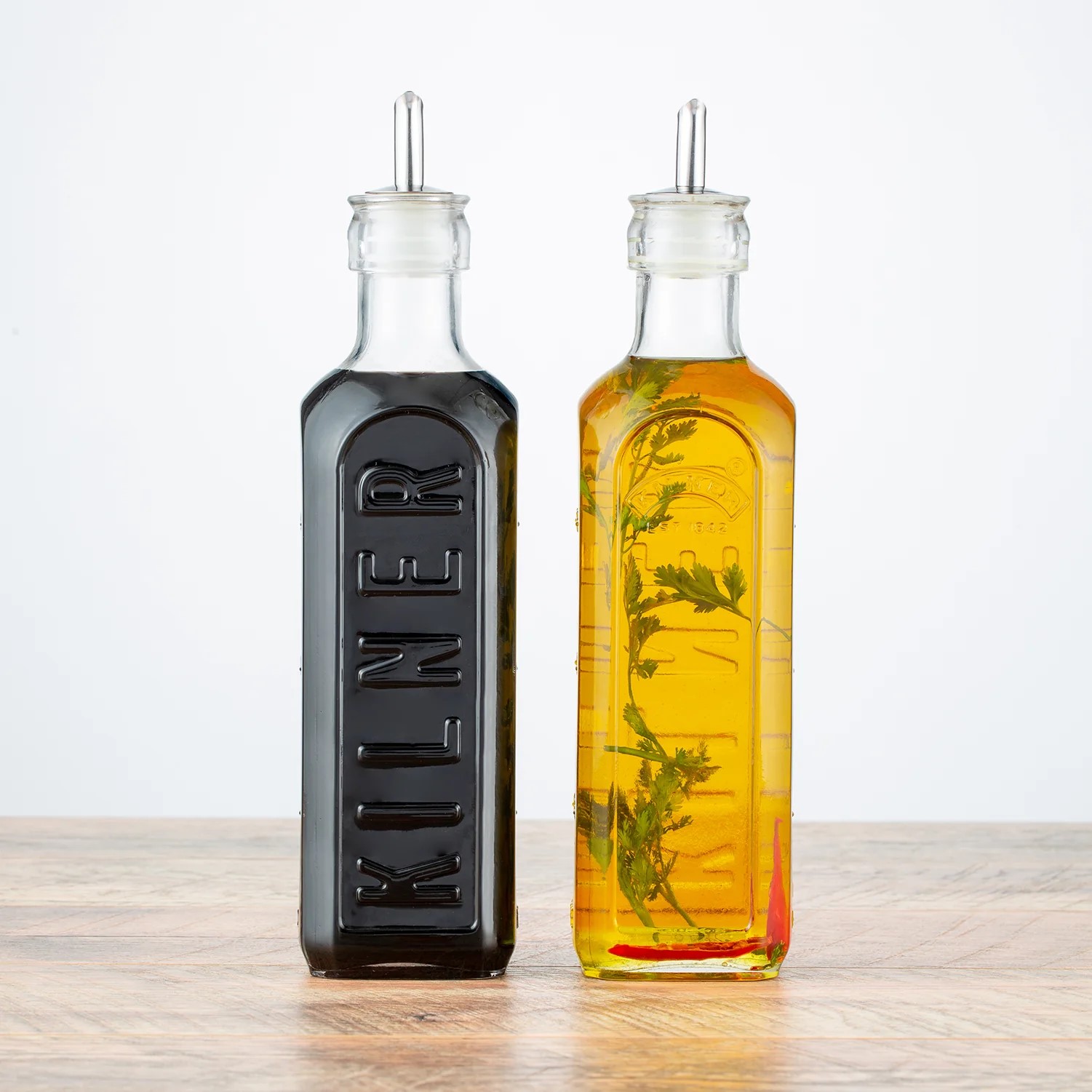 Kilner - Bộ bình thủy tinh đựng dầu - 0.6L - 3 món