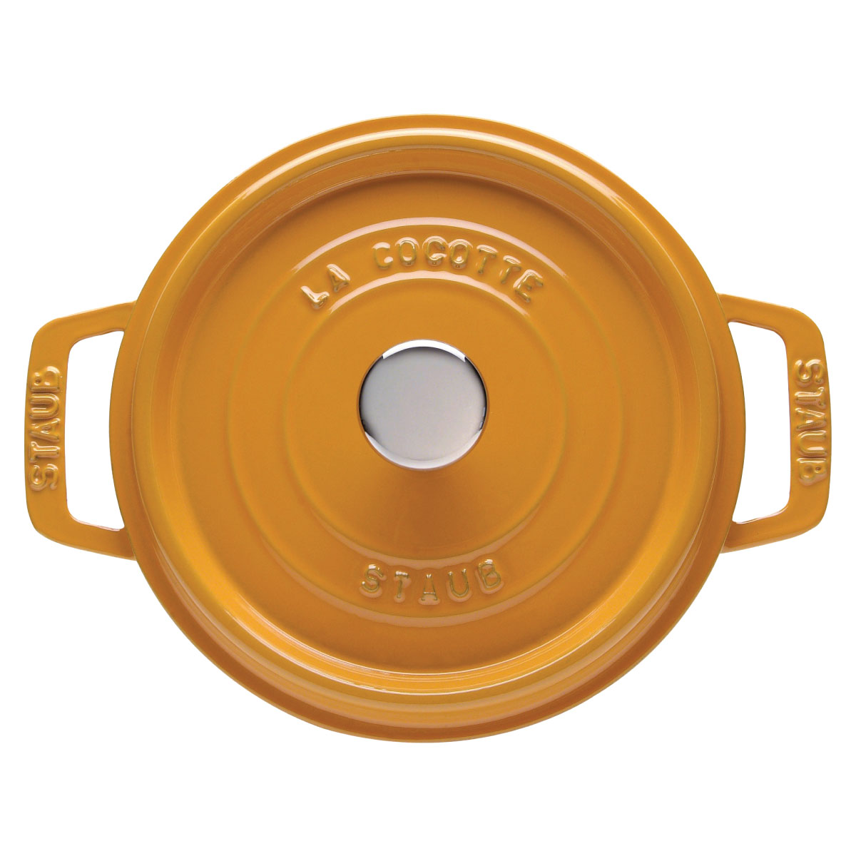 Staub - Nồi gang tròn màu vàng