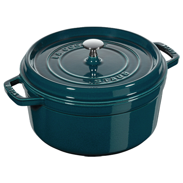 Nồi gang Staub tròn màu xanh ngọc