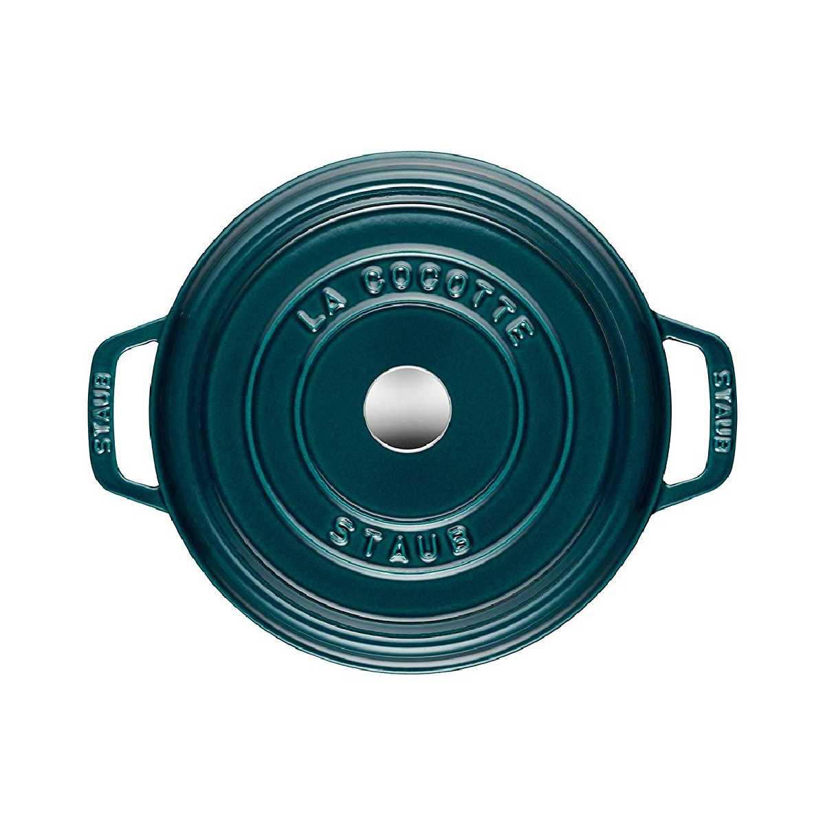 Nồi gang Staub tròn màu xanh ngọc