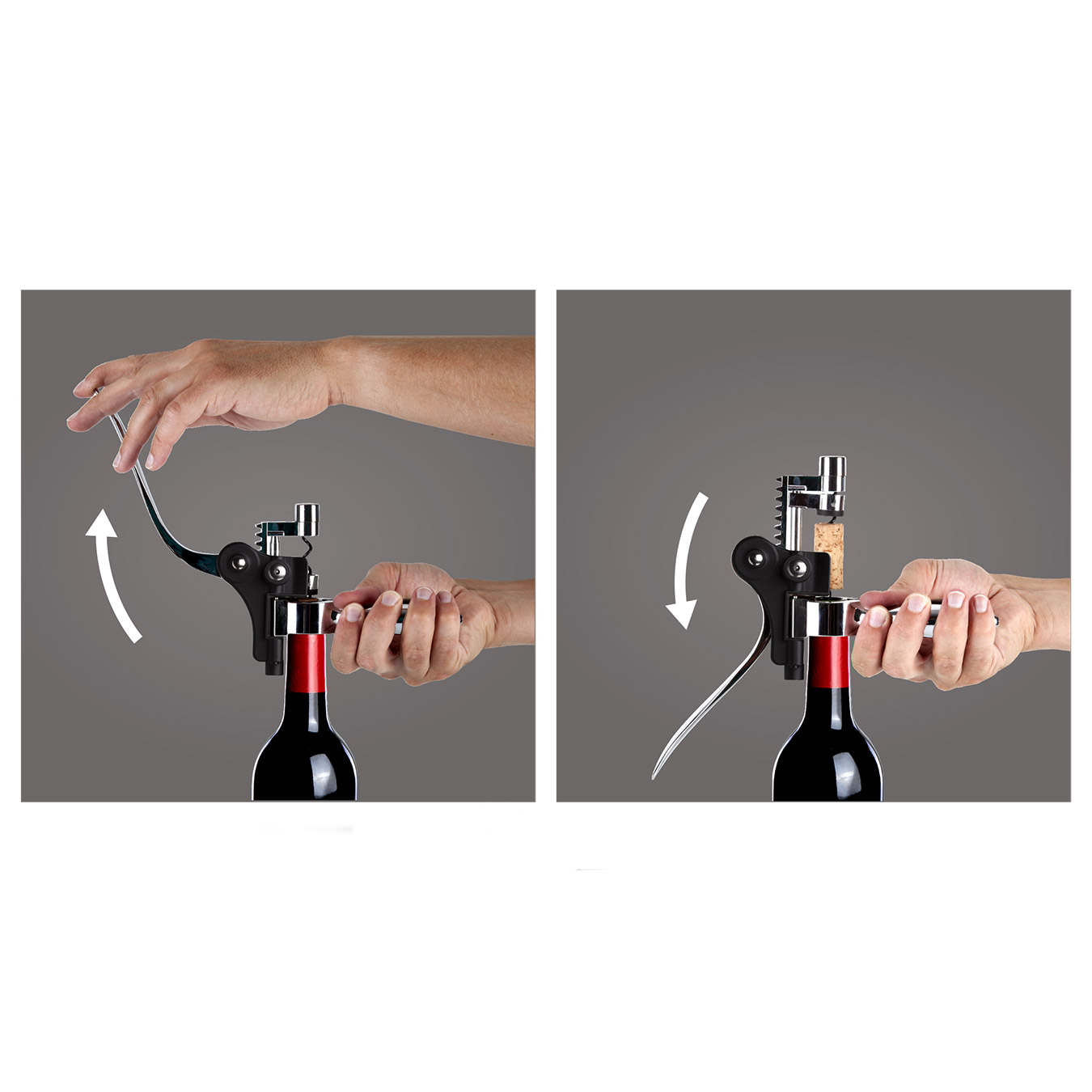 Vacu Vin - Dụng cụ khui rượu Lever tay cầm ngang (2021)