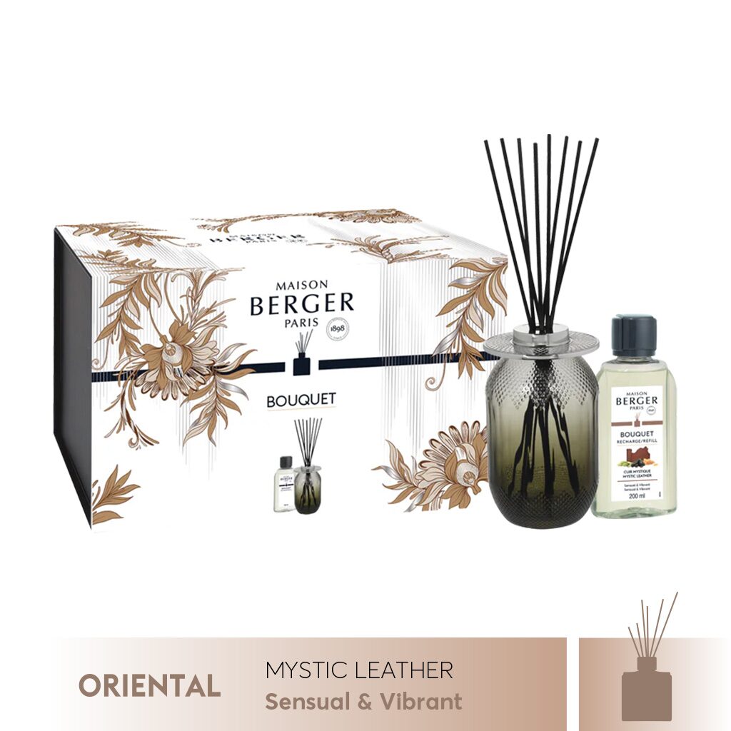 Maison Berger - Bộ lọ tinh dầu khuếch tán Evanescence Gris - 200ml - 2 món
