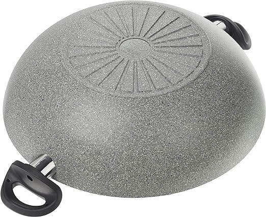 Chảo Wok nhôm chống dính nắp kính Ferrara BALLARINI - 36cm