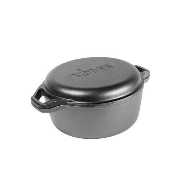 Lodge - Bộ nồi chảo gang nướng tròn - 5.68L - 26cm