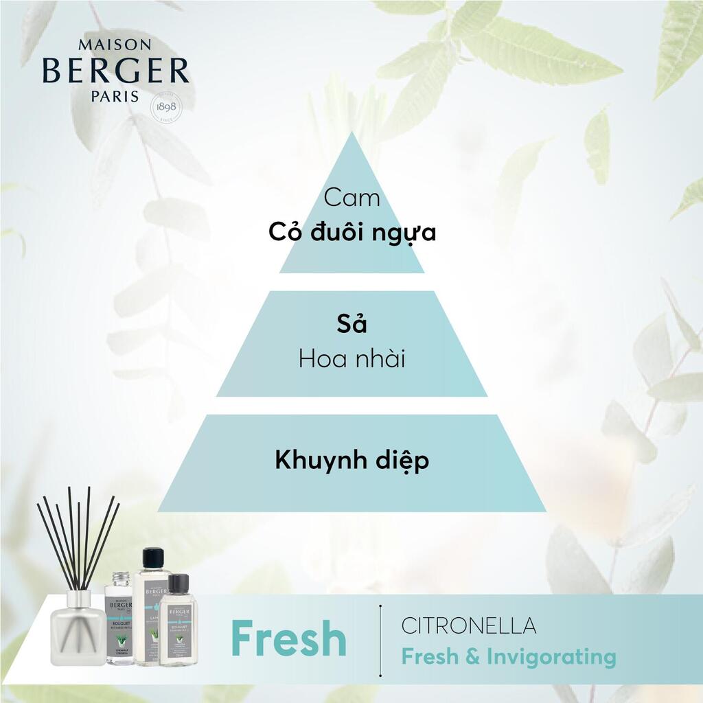 Maison Berger - Tinh dầu khuếch tán hương Citronella - 200ml