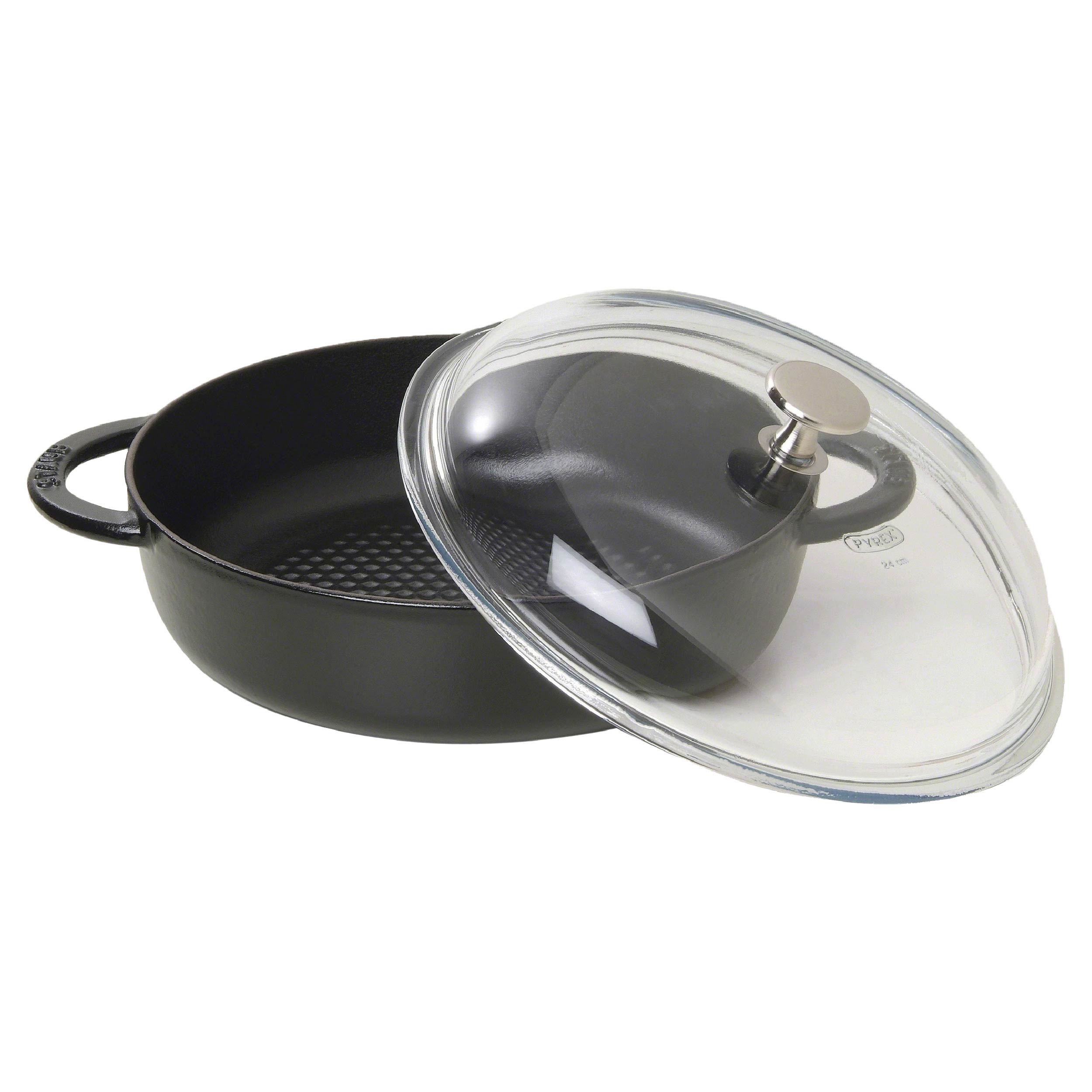 Nồi Hexagon STAUB màu đen - 24cm - 2.4L