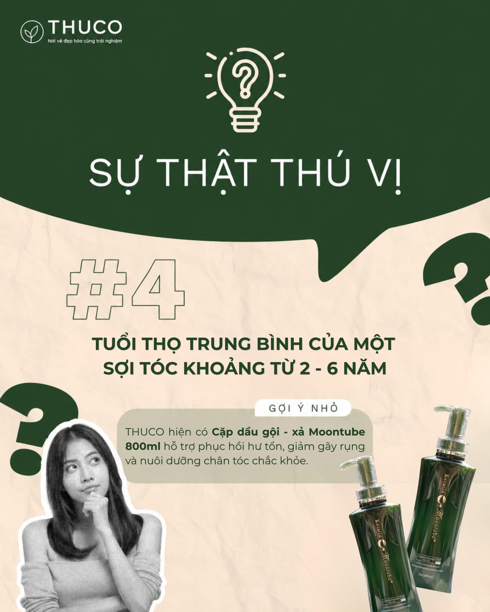 Sự Thật Thú Vị #4: Tuổi thọ trung bình của một sợi tóc kéo dài bao lâu?